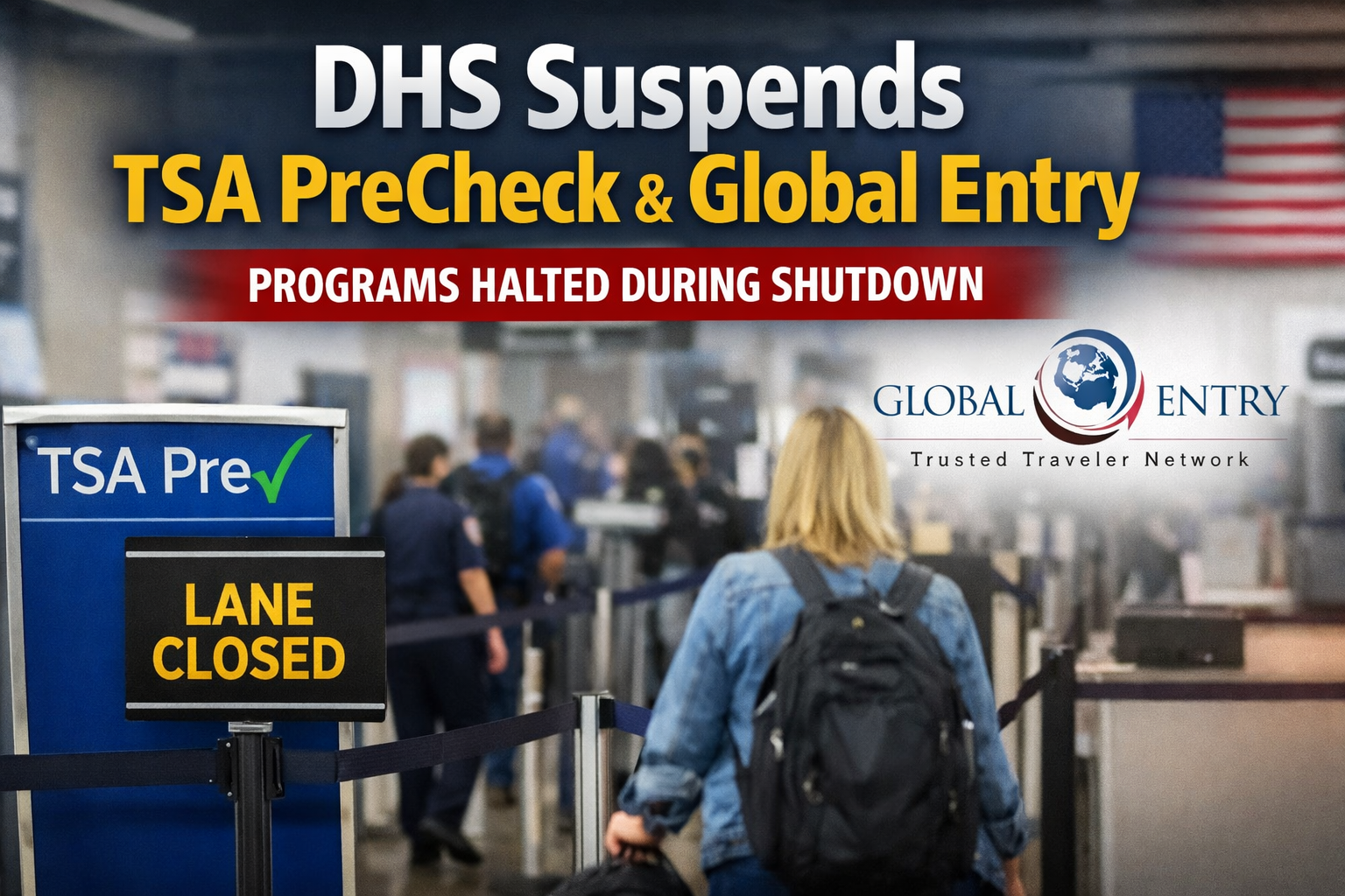 DHS Suspends TSA PreCheck and Global Entry During Shutdown: What Travelers Need to Know