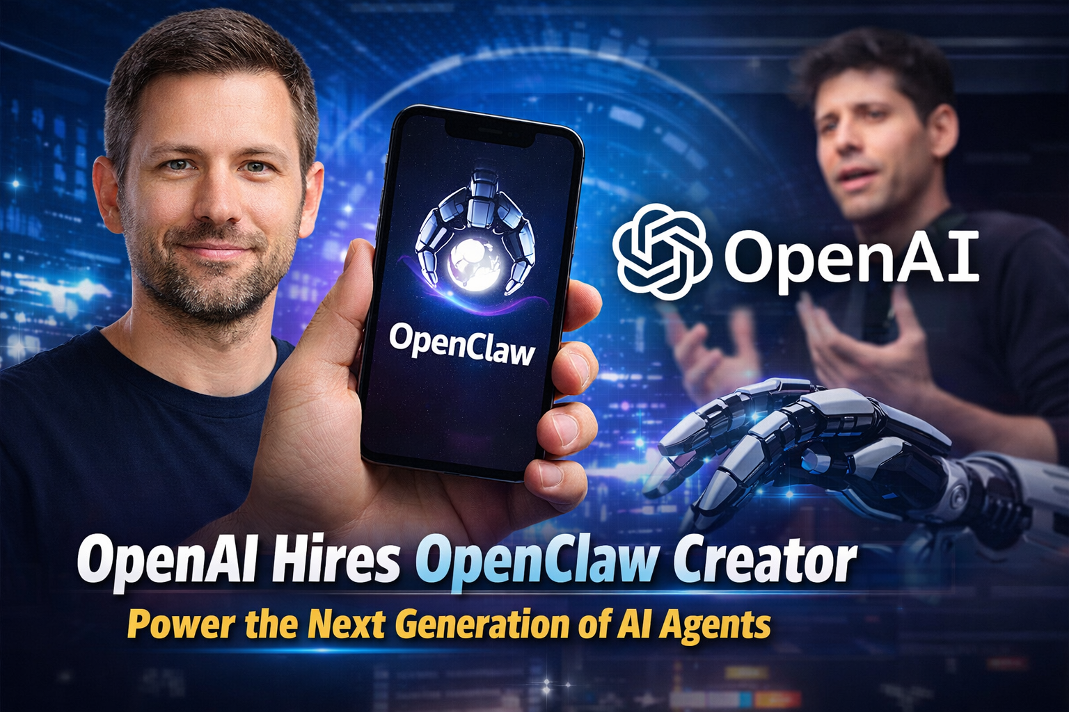OpenAI Hires OpenClaw Creator Peter Steinberger to Lead AI Agents