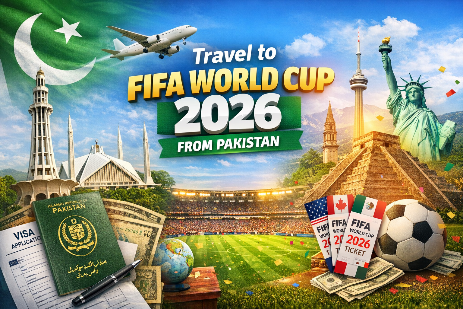 Travel from Pakistan to the Fifa 2026 World Cup